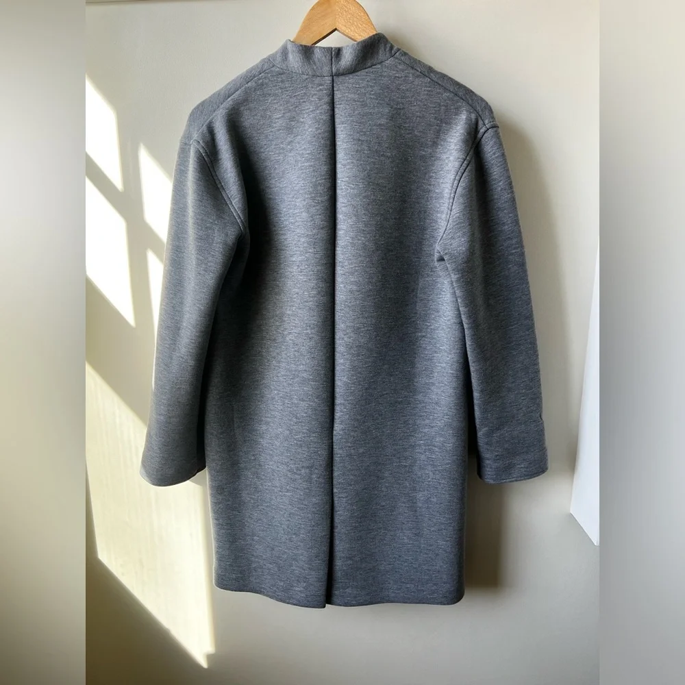 J CREW Drapey Heather Gray Jacket‎ Cardigan Comfy Cozy Stretch Oversized XXS